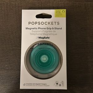 PopSocket with MagSafe, Magnetic Adapter Ring Included- Round, Translucent Mint